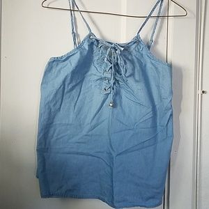 Papaya Light Blue Tank Top Size M